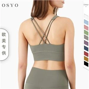 Criss-Cross íþróttabrjóstahaldara fyrir konur